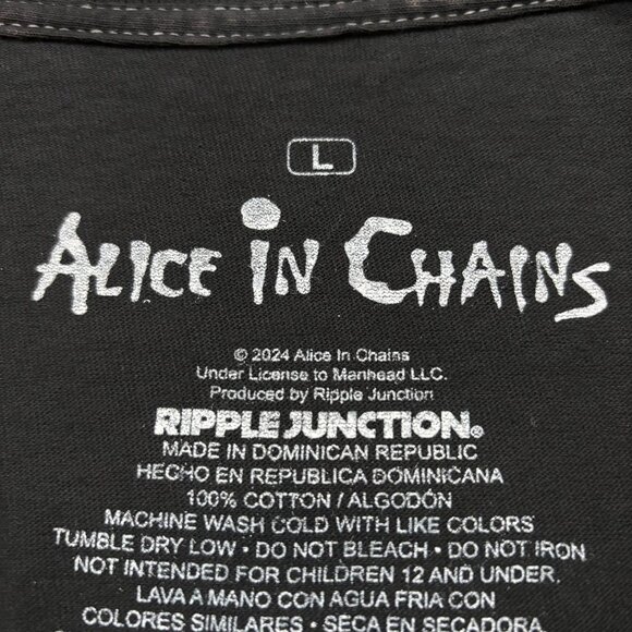 Alice In Chains Dirt Est 1987 Rock Back Mineral Wash T-Shirt Size Large - Picture 4 of 4